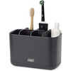 image:imageJoseph Joseph EasyStore  Toothbrush and Toothpaste Holder Caddy Bathroom Storage Countertop Organizer Large GreyWhiteBlack