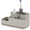 image:imageJoseph Joseph EasyStore Bathroom Storage Caddy Toothbrush and Toothpaste Organiser for Bathroom Accessories Matt Finish EcruEcru