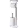 image:imageJoseph Joseph EasyStore Butler Toilet Paper Holder Stand and Spare Roll Storage with Shelf and Drawer Stainless SteelStand