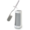 image:imageJoseph Joseph Flex Plus  Smart Hygienic Silicone Toilet Brush with Storage Bay Caddy flexible antidrip anticlog deep clean head  Large WhiteGreyGreyWhite