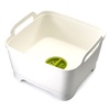 image:imageJoseph Joseph Wash amp Drain Kitchen Dish Tub Wash Basin with Handles and Draining Plug 9 liters23 Gallons WhiteGreenWhiteGreen