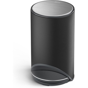 image:imageJoseph Joseph Arc 30L79 Slimline Pedal Bin with Easy Push Pedal Liner Pocket Odor Seal SoftClose Lid FingerprintProof Removable Inner Bucket Stainless SteelBlack