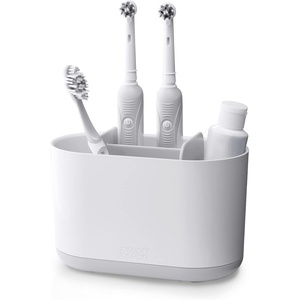 image:imageJoseph Joseph Duo White Toothbrush Holder Quick Dry NonSlip for Manual and Electric Toothbrushes Bathroom OrganizerWhite