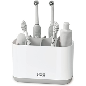 image:imageJoseph Joseph EasyStore  Toothbrush and Toothpaste Holder Caddy Bathroom Storage Countertop Organizer Large GreyWhiteGray