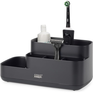 image:imageJoseph Joseph EasyStore Bathroom Storage Caddy Toothbrush and Toothpaste Organiser for Bathroom Accessories Matt Finish EcruBlack
