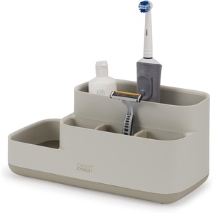 image:imageJoseph Joseph EasyStore Bathroom Storage Caddy Toothbrush and Toothpaste Organiser for Bathroom Accessories Matt Finish EcruEcru