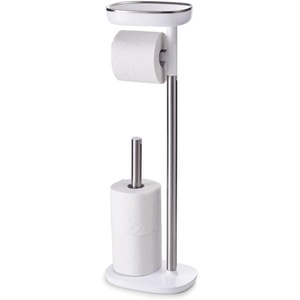 image:imageJoseph Joseph EasyStore Butler Toilet Paper Holder Stand and Spare Roll Storage with Shelf and Drawer Stainless SteelStand