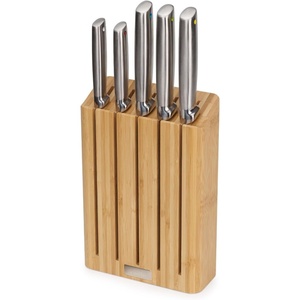 image:imageJoseph Joseph Elevate Kitchen Knives 5Piece Set Japanese Stainless Steel Slimline Bamboo Knife BlockBamboo