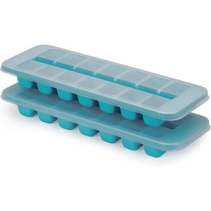 image:imageJoseph Joseph Flow  Easyfill Icecube Tray with Lid Stackable Large 14 cube capacity 2pack Blue2Pack