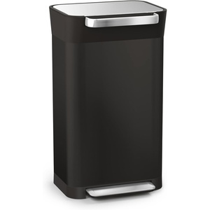 image:imageJoseph Joseph Intelligent Waste Titan Trash Can Compactor with Odor Filter Compacts up to 3x trash 30L79 Gallons Stainless SteelBlack