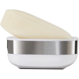 image:imageJoseph Joseph Slim StainlessSteel Compact Soap Dish with Drain OneSize Stainless SteelStainless Steel