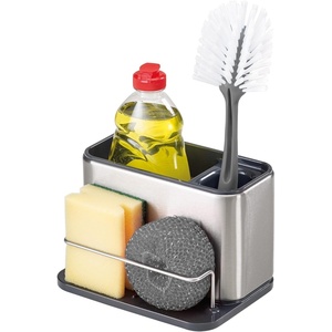 image:imageJoseph Joseph Surface Stainless Steel Caddy Sink Area Organizer and Sponge Holder GrayGrey