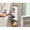 image:imageJoseph Joseph 70563 Capsule Shower Caddy 2tier Compact Shower Shelf White4 Tier
