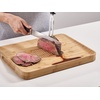 image:imageJoseph Joseph Cut amp Carve Bamboo Cutting Board with Food Grip and Angled Surface Yellow Large