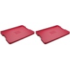 image:imageJoseph Joseph CutampCarve Plus  NonSlip MultiFunction DoubleSided Cutting Board for Food Preparation and Carving Dishwasher Safe RedRed
