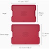 image:imageJoseph Joseph CutampCarve Plus  NonSlip MultiFunction DoubleSided Cutting Board for Food Preparation and Carving Dishwasher Safe RedRed