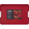 image:imageJoseph Joseph CutampCarve Plus  NonSlip MultiFunction DoubleSided Cutting Board for Food Preparation and Carving Dishwasher Safe RedRed