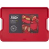 image:imageJoseph Joseph CutampCarve Plus  NonSlip MultiFunction DoubleSided Cutting Board for Food Preparation and Carving Dishwasher Safe RedRed