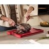 image:imageJoseph Joseph CutampCarve Plus  NonSlip MultiFunction DoubleSided Cutting Board for Food Preparation and Carving Dishwasher Safe RedRed