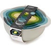 image:imageJoseph Joseph Duo 6Piece Compact Food Preparation Set with Mixing Bowls Measuring Cups and Colander Multicolour