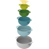 image:imageJoseph Joseph Duo 6Piece Compact Food Preparation Set with Mixing Bowls Measuring Cups and Colander Multicolour