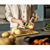 image:imageJoseph Joseph Duo EasyGrip Julienne Peeler Vegetable Kitchen Peeler and PotatoEye Remover Dark OpalStraight
