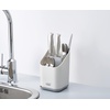 image:imageJoseph Joseph Duo Kitchen Sink Cutlery Drainer with Knife Slot Kitchen Sink Drying Rack Cutlery Organizer GreyOneSize