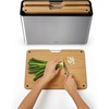 image:imageJoseph Joseph Folio 3Piece Premium Bamboo Cutting Board Set Slimline Stainless Steel Case for Organized Kitchen StorageBamboo