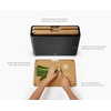 image:imageJoseph Joseph Folio 3Piece Premium Bamboo Cutting Board Set Slimline Stainless Steel Case for Organized Kitchen StorageBlack