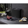 image:imageJoseph Joseph Folio 3Piece Premium Bamboo Cutting Board Set Slimline Stainless Steel Case for Organized Kitchen StorageBlack