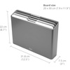 image:imageJoseph Joseph Folio 4Piece Colour coded Cutting Board Set Slimline case for organized Kitchen storage GraphiteBlueGraphite