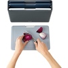 image:imageJoseph Joseph Folio 4Piece Colour coded Cutting Board Set Slimline case for organized Kitchen storage GraphiteBlueGraphite