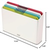 image:imageJoseph Joseph Folio 4Piece Multi Colour coded Cutting Board Set Slimline case for organized Kitchen storage SilverWhite