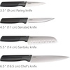 image:imageJoseph Joseph Folio Icon 4Piece Multi Colour coded Cutting Board Set with Japanese Stainless Steel Knife Slimline case for organized Kitchen storage SilverGraphite