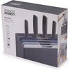 image:imageJoseph Joseph Folio Icon 4Piece Multi Colour coded Cutting Board Set with Japanese Stainless Steel Knife Slimline case for organized Kitchen storage SilverGraphite