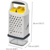 image:imageJoseph Joseph MultiGrip Box Grater with Precision food grip Stainless Steel blades for grating and slicing nonslip base Dishwasher safe