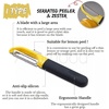 image:imageJoseph Joseph MultiPeel Straight Peeler Easy Grip Handles Stainless Steel Blade for Kitchen Vegetable Fruit GreenOne Size