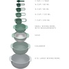 image:imageJoseph Joseph Nest 9 Plus 9 Piece Compact Food Preparation Set with Mixing Bowls Measuring Cups Sieve and Colander Stainless SteelGreen
