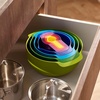 image:imageJoseph Joseph Nest 9 Plus 9 Piece Compact Food Preparation Set with Mixing Bowls Measuring Cups Sieve and Colander Stainless SteelMulticolour