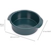 image:imageJoseph Joseph Nest Bake NonStick Round Cake Pan 9in Carbon Steel EasyPull Handles Stackable SpaceSaving Design 10Year GuaranteeCake
