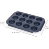 image:imageJoseph Joseph Nest Bake NonStick Round Cake Pan 9in Carbon Steel EasyPull Handles Stackable SpaceSaving Design 10Year GuaranteeMuffin