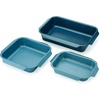 image:imageJoseph Joseph Nest Bakeware and Roasting Pan Set of 3 Stackable Oven Trays Carbon Steel Baking Pans with NonStick Coating EasyPull Handles Organized Kitchen StorageSet of 3 Small  Medium  Large