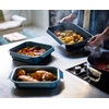 image:imageJoseph Joseph Nest Bakeware and Roasting Pan Set of 3 Stackable Oven Trays Carbon Steel Baking Pans with NonStick Coating EasyPull Handles Organized Kitchen StorageSet of 3 Small  Medium  Large