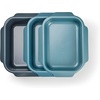 image:imageJoseph Joseph Nest Bakeware and Roasting Pan Set of 3 Stackable Oven Trays Carbon Steel Baking Pans with NonStick Coating EasyPull Handles Organized Kitchen StorageSet of 3 Small  Medium  Large