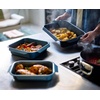 image:imageJoseph Joseph Nest Bakeware and Roasting Pan Set of 3 Stackable Oven Trays Carbon Steel Baking Pans with NonStick Coating EasyPull Handles Organized Kitchen StorageSingle Medium