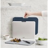 image:imageJoseph Joseph Nest Large 3Piece Color coded Cutting Board Set with Storage Stand Large  GreyGray