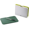 image:imageJoseph Joseph Nest Large 3Piece Color coded Cutting Board Set with Storage Stand Large  GreyGreen