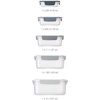 image:imageJoseph Joseph Nest Lock Plastic BPA Free Food Storage Container Set with Lockable Airtight Leakproof Lids 10Piece MultiColorBlue