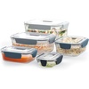 image:imageJoseph Joseph Nest Lock Plastic BPA Free Food Storage Container Set with Lockable Airtight Leakproof Lids 10Piece MultiColorBlue