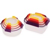 image:imageJoseph Joseph Nest Lock Plastic BPA Free Food Storage Container Set with Lockable Airtight Leakproof Lids 10Piece MultiColorMulticolor